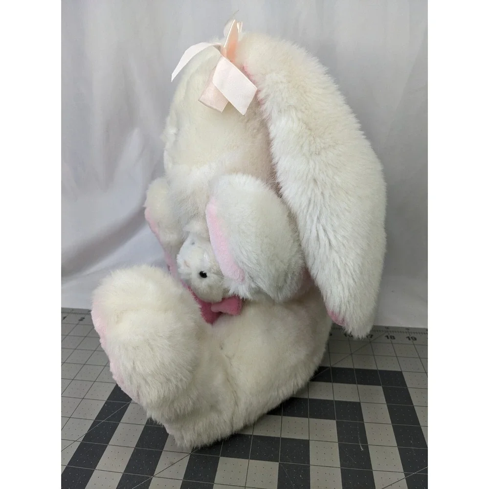 White Easter Rabbit‎ Plush Baby Pink Bunny 15 Inch Stuffed Animal Toy